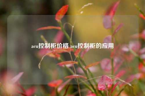 acu控制柜价格 acu控制柜的应用